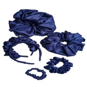 Bongani Set Of Satin Scrunchies And Fashion Headband